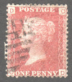 Great Britain Scott 33 Used Plate 125 - OD - Click Image to Close